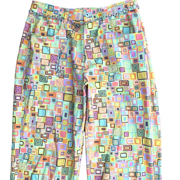 Dolls Kill The Ragged Priest Confusion Chain Pant Size 14 Retro Punk High Waist - Picture 4 of 15